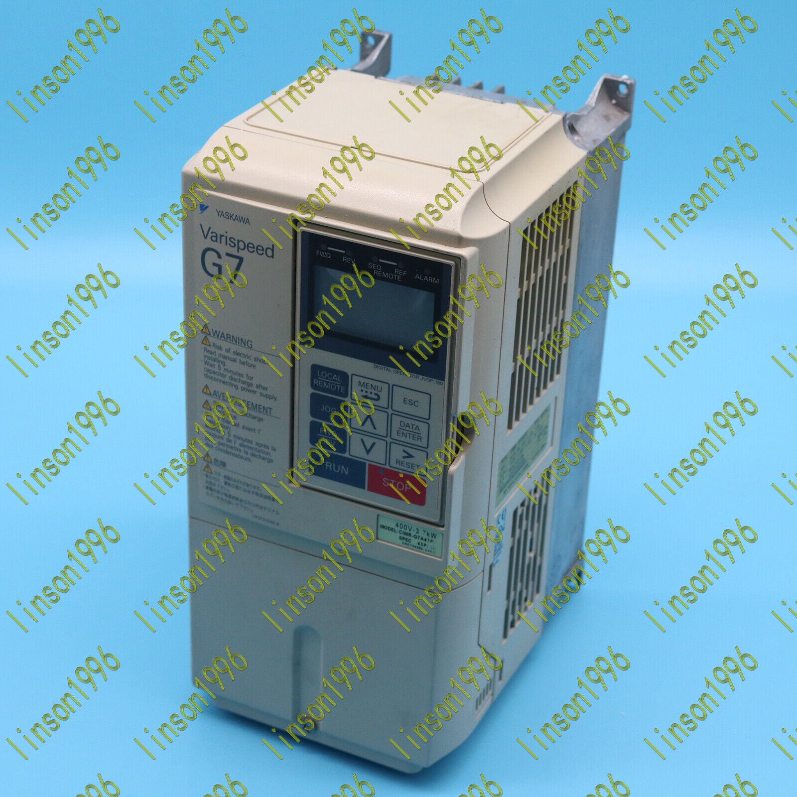Used Yaskawa Inverter Model CIMR-G7A43P7 Tested OK - YASKAWA