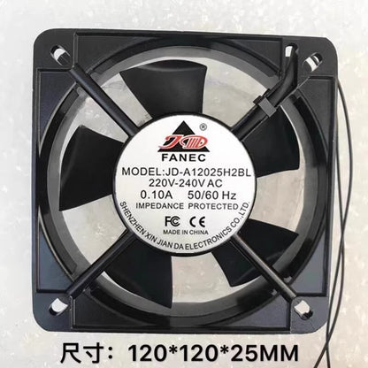 FANEC JD-A12025H2BL AC220V-240V 0.10A 12CM Silent Axial Cooling Fan