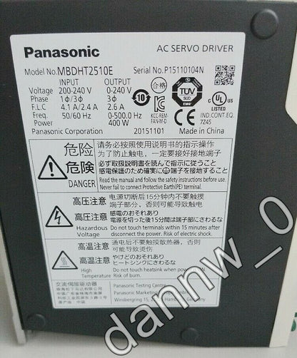 Panasonic Servo Drive MBDHT2510E - PANASONIC
