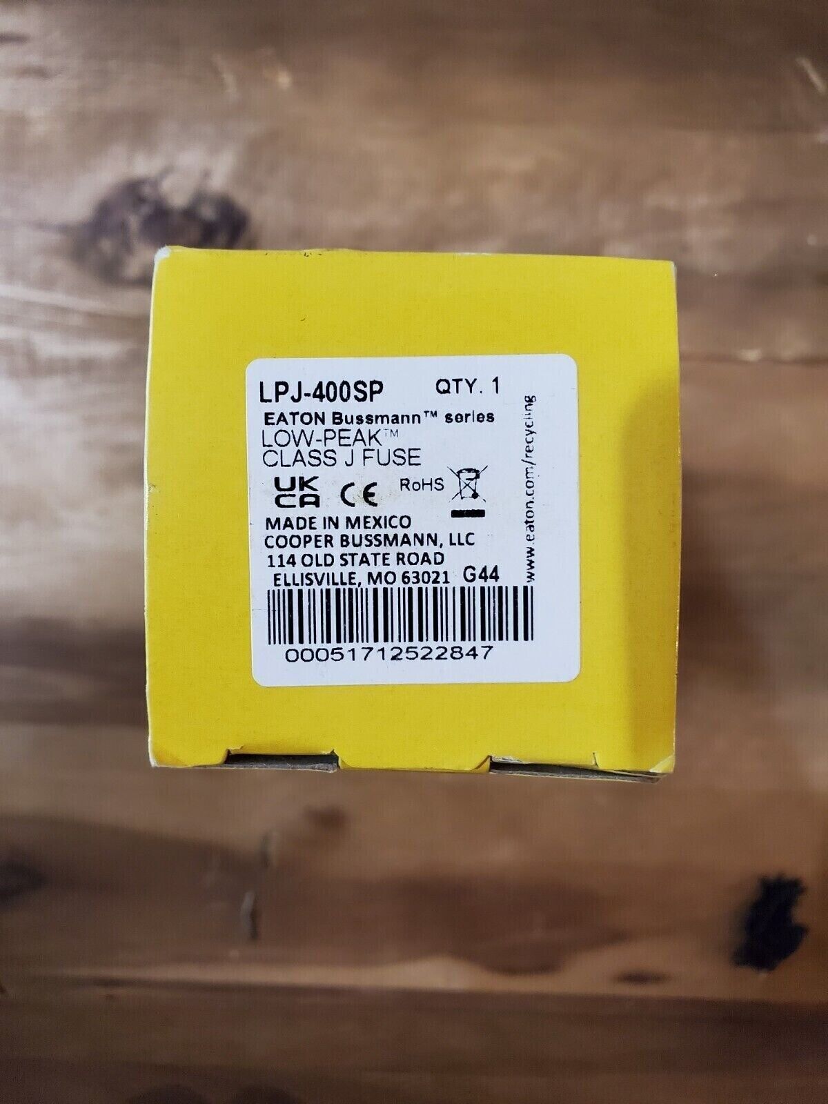 1PC Eaton Bussmann LPJ-400SP 400A 600Vac LOW-PEAK DUAL-Element Class J Fuse