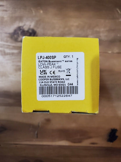 1PC Eaton Bussmann LPJ-400SP 400A 600Vac LOW-PEAK DUAL-Element Class J Fuse