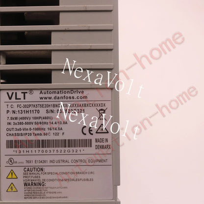 1PC Danfoss 302 series FC-302P7K5T5E20H1B 131H1170 7.5KW 380V Tested#QW