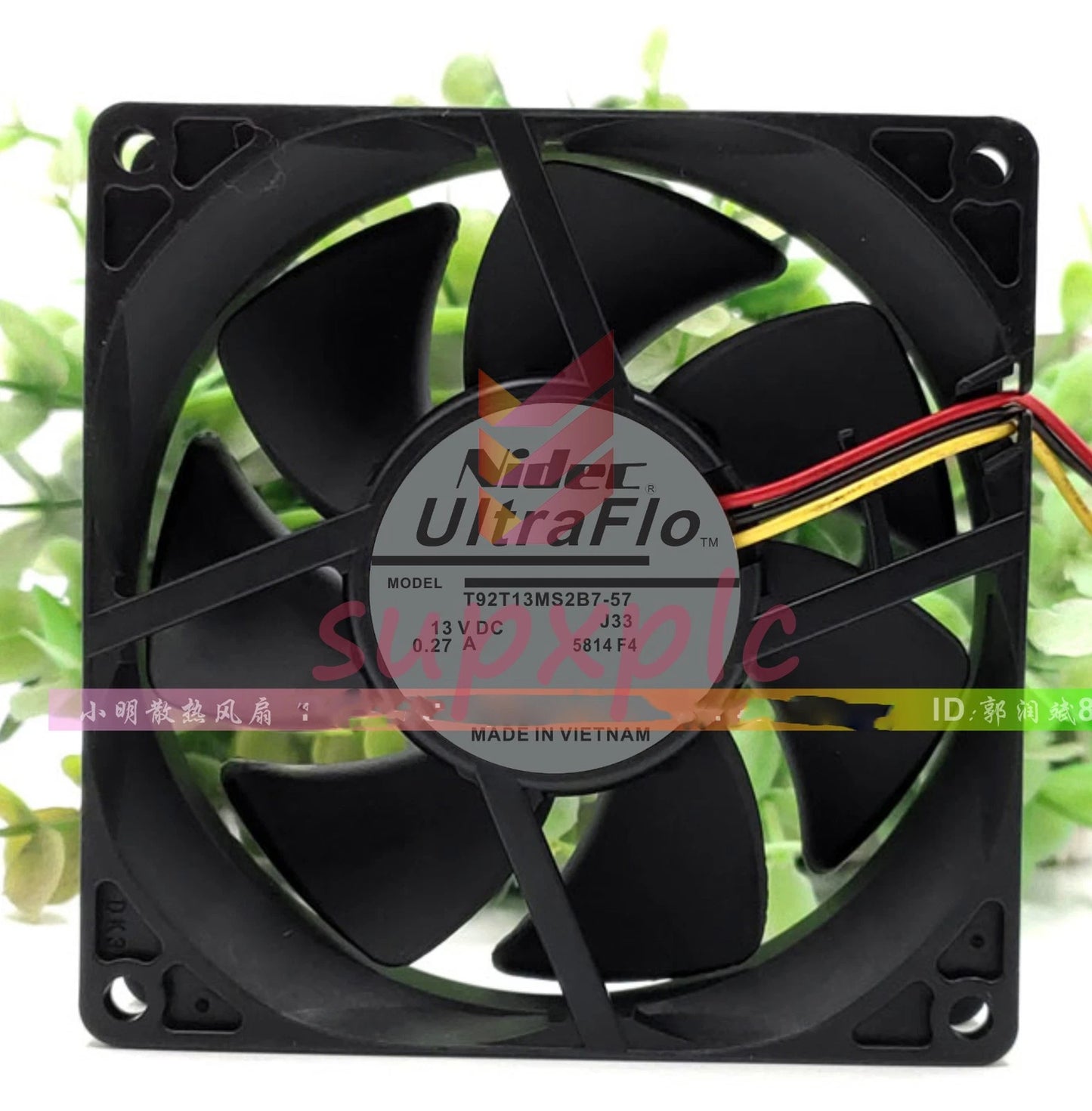 Nidec T92T13MS2B7-57 13V 9025 0.27A 9CM Chassis Cooling Industrial Fan