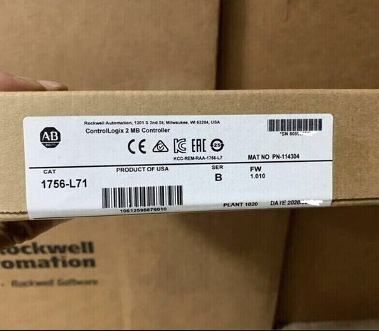 Sealed Allen Bradley 1756-L71 SER B Controller AB 2MB Controller 1756L71 - ALLEN BRADLEY