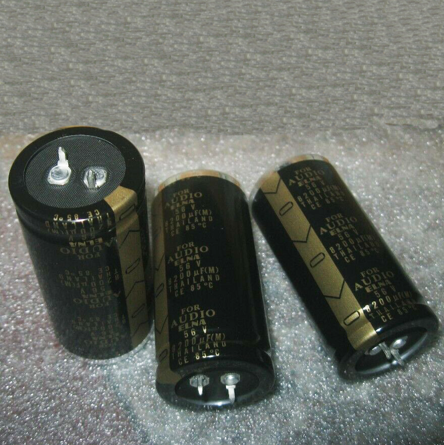 new 2PCS ELNA 56V 8200UF Electrolytic Capacitor For Audio Hi-Fi Filter 30*63MM - ELNA