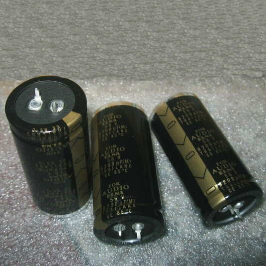 new 2PCS ELNA 56V 8200UF Electrolytic Capacitor For Audio Hi-Fi Filter 30*63MM - ELNA