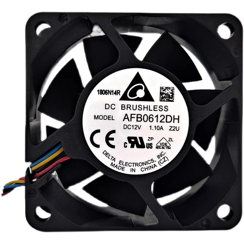Delta AFB0612DH-Z2U 6025 DC12V 1.1A 9000 RPM 4-Wire DC Cooling Fan