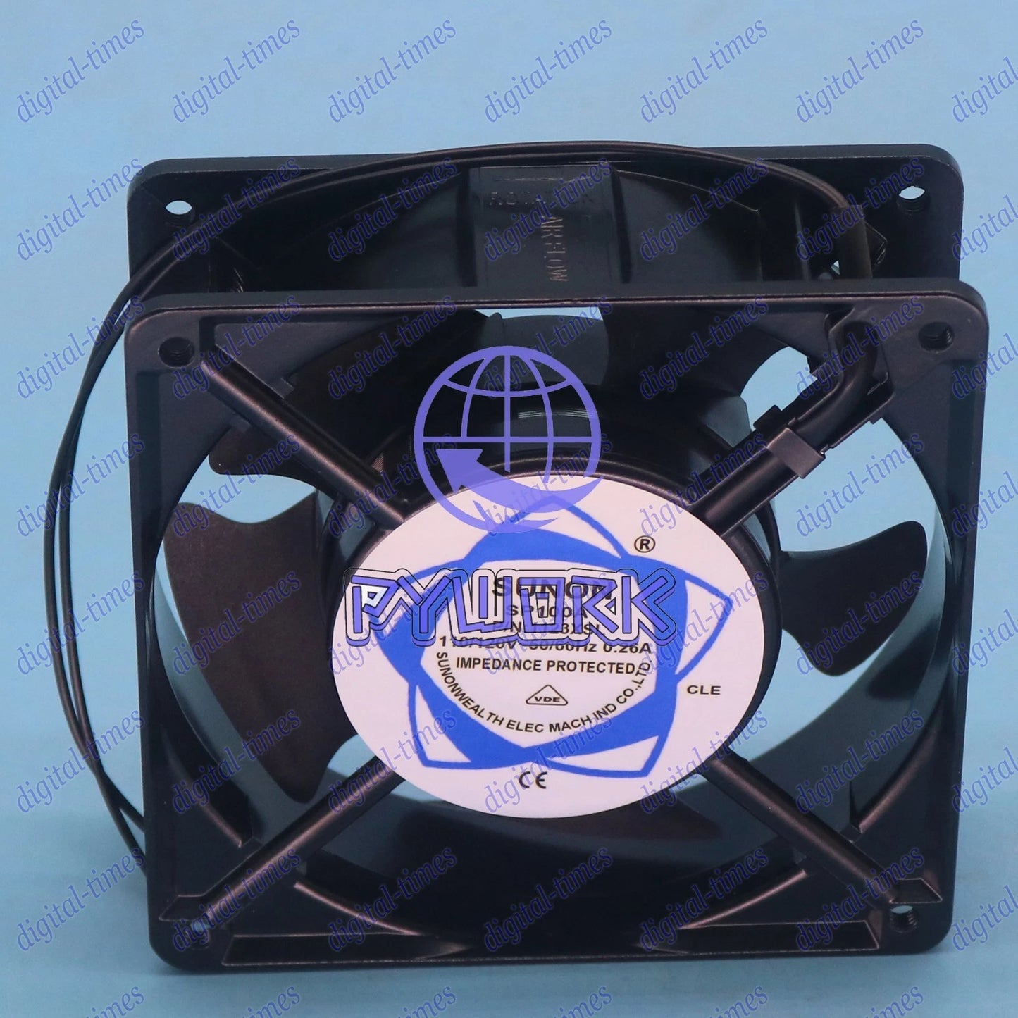 SUNON 12038 SP100A P/N 1123XSL 115V 0.26A 12CM aluminum frame cooling fan