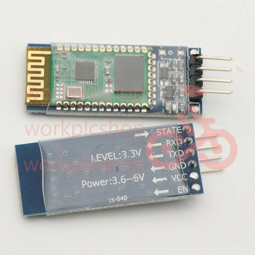 10PCS HC-06 RS232 Bluetooth RF Transceiver Module Wireless Serial 4Pin backplane