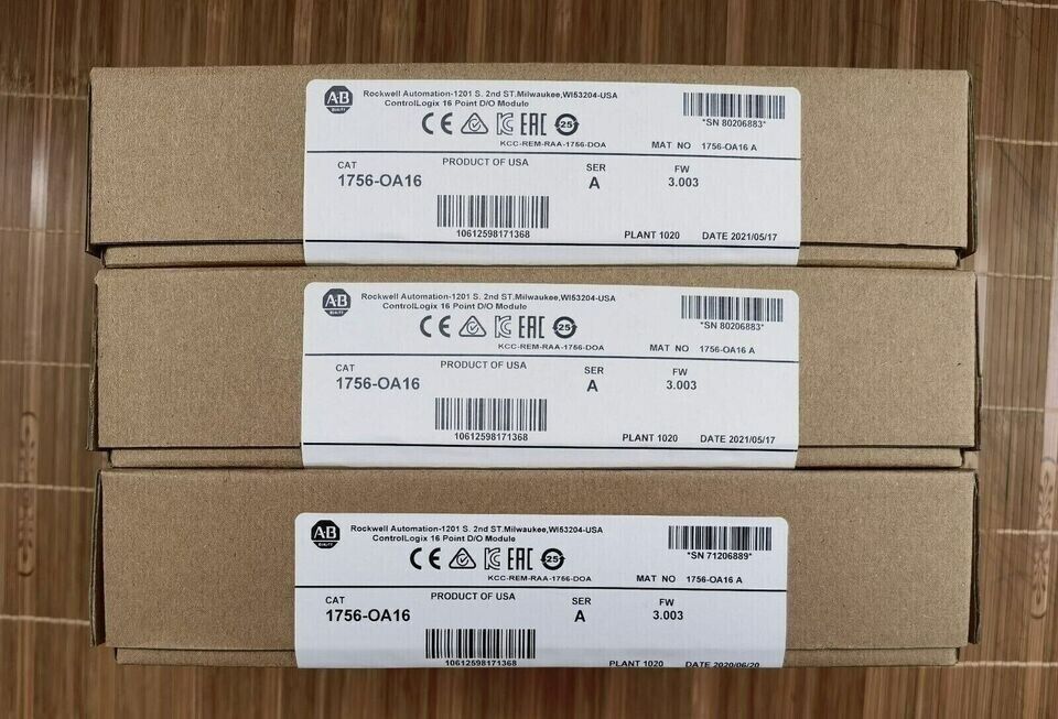 New Factory Sealed AB 1756-OA16 ControlLogix 16 Point Module 1756OA16 - CONTROLLOGIX