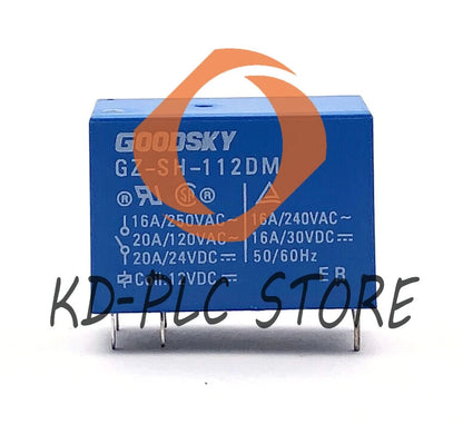 1pc GOODSKY GZ-SH-112DM Power Relay 12VDC 6Pins 16A 250VAC