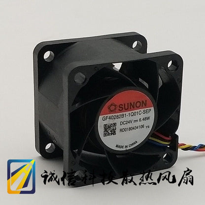 SUNON GF40282B1-1Q01-SEP 24V 6.48W 4028 4-wire waterproof cooling fan