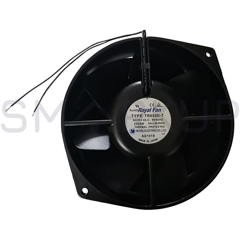 new In Box ROYAL FAN TYPE TR655D-7 Metal Fan 200V 50/60Hz 29/29W - ROYAL FAN