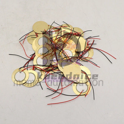 50PCS 27mm Drum Piezo Elements Sounder Sensor Trigger Disc Copper~
