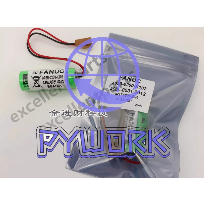 FANUC A98L-0031-0012 A02B-0200-K102 3V CR17450SE-R1PC GE