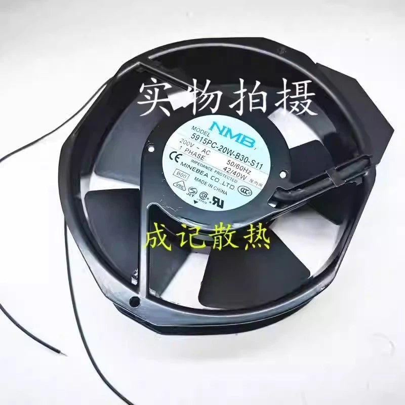 NMB 5915PC-20W-B30-S11 AC200V 42/40W 17238 AC Cabinet Cooling Fan