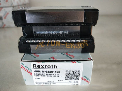 new 1x R162281422 Rexroth RUNNER BLOCK BLOCK BALL BEARING - REXROTH