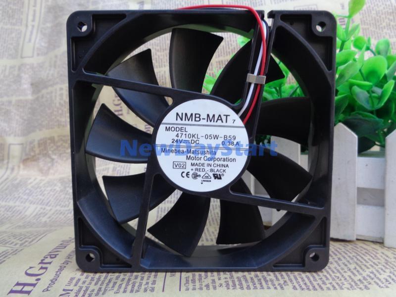 new 1PC 4710KL-05W-B59 fan 24VDC 0.38A 120*120*25mm 3pin - UNSPECIFIED