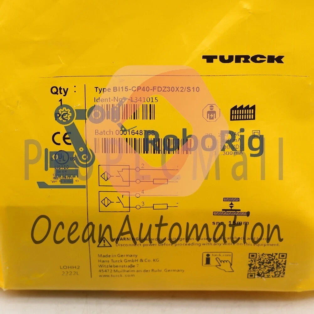 TURCK BI15-CP40-FDZ30X2/S10 EMBEDDABLE INDUCTIVE SENSOR 1PCS~