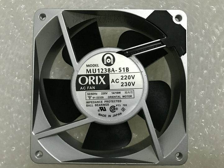1pc  ORIX 12038 MU1238A-51B 220 230V 14 16W axial fan industrial fan