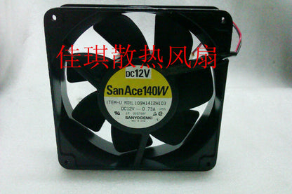 1pcs SANYO 109W1412H103 0.73A 14038 14CM 12V large air volume cooling fan