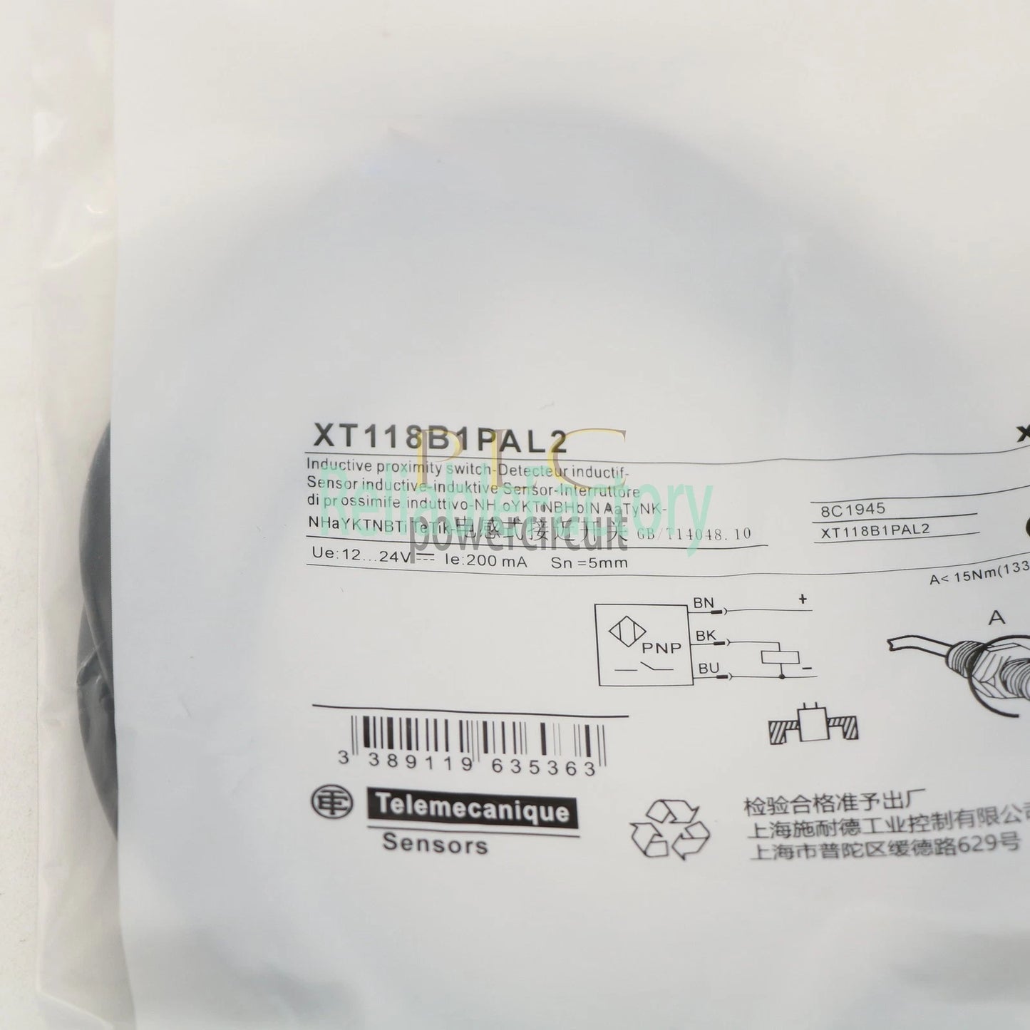 XT118B1PAL2 For Proximity Capacitive Sensor Cyl M18 12~24V Sn 5mm #XP 1PC