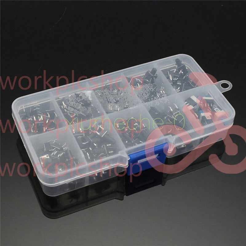 180Pcs 10 Values Tactile Push Button Switch Micro Momentary Tact Assorted