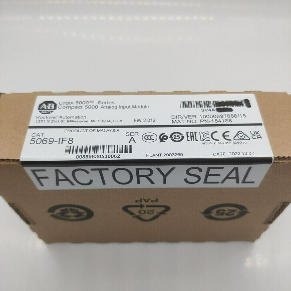 New Sealed AB 5069-IF8 SER A Compact Analog Input Module 5000 - SEALED SOLUTIONS