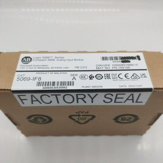 New Sealed AB 5069-IF8 SER A Compact Analog Input Module 5000 - SEALED SOLUTIONS