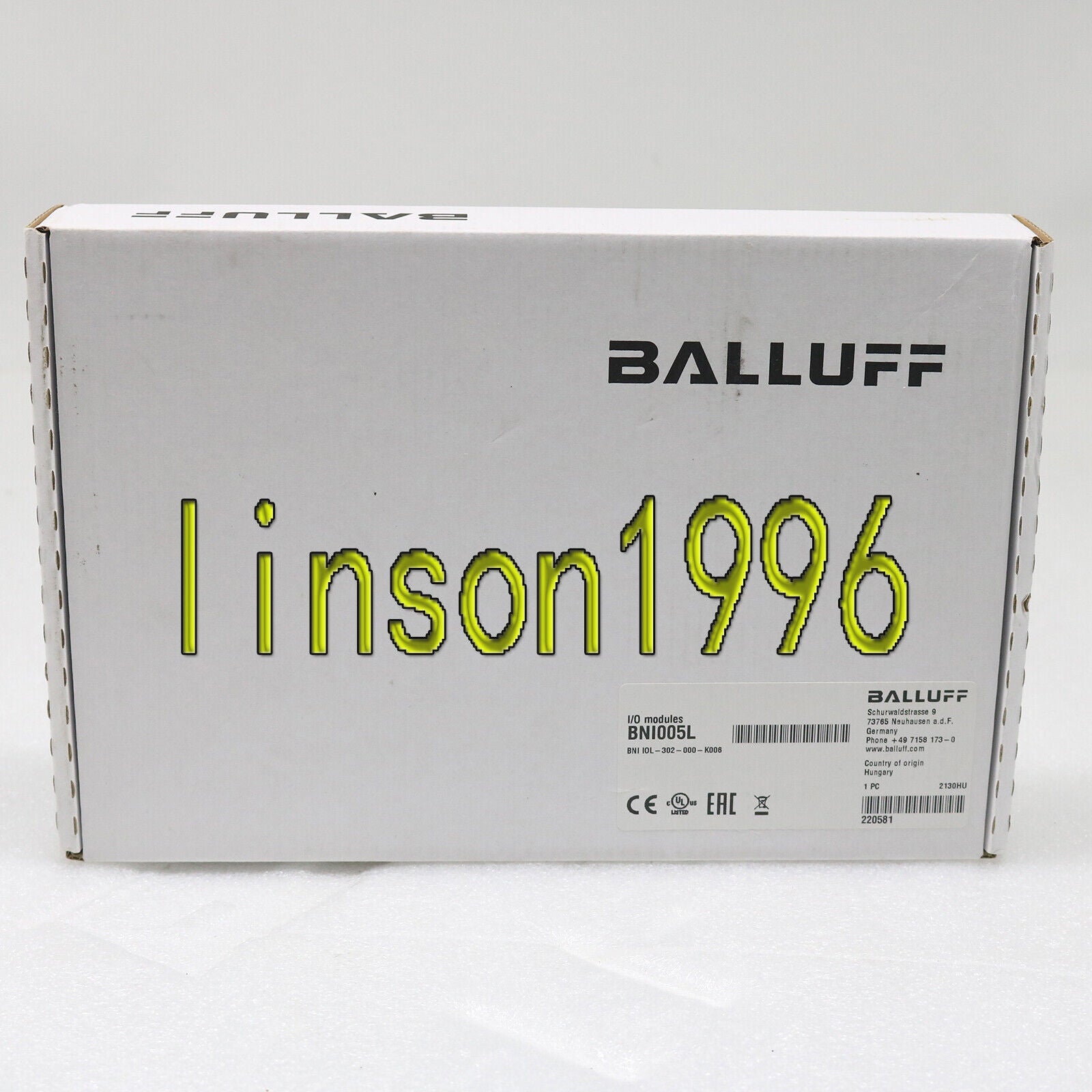 new  Balluff BNI IOL-302-000-K006 BNI005L Module In Box 1 Year Balluff