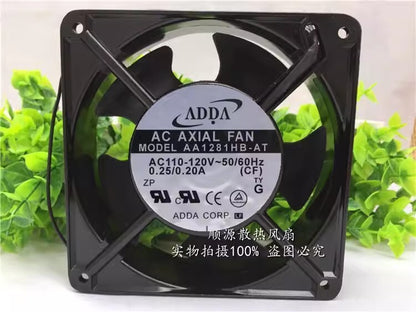 ADDA AA1281HB-AT AC110V-120V 0.25/0.2A 120*120*38MM Cooling Fan
