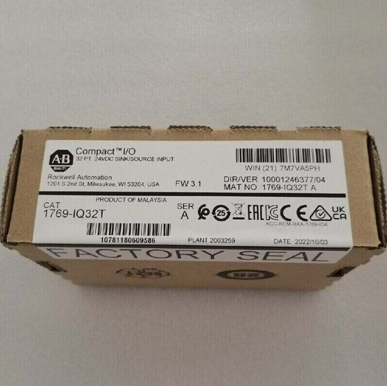 Compact 32Pt 24VDC Input Module 1769IQ32T - FACTORY SEALED