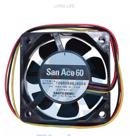 new - SANYO 109R0648J4D04 6025 48V 0.14A 6CM Axial Fan Cooling Fan - SANYO