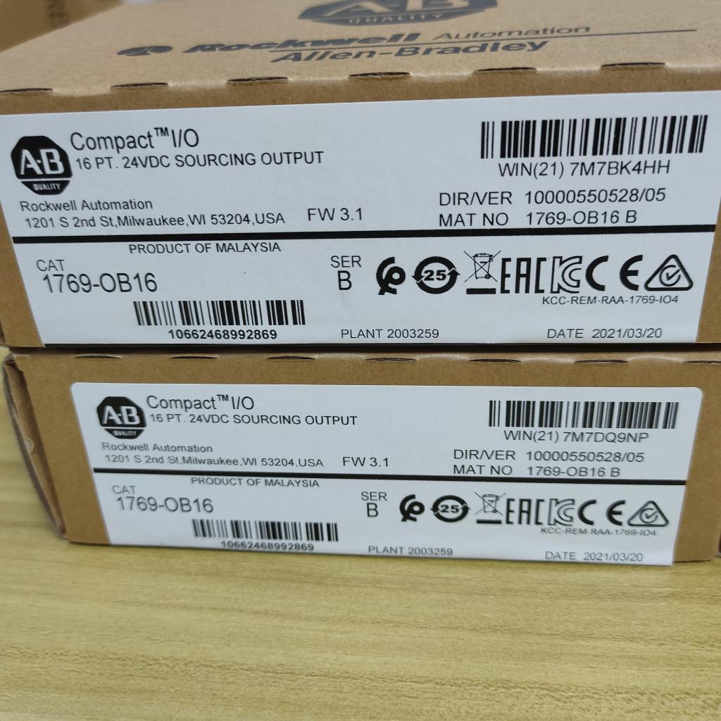 CompactLogix 1769OB16 SER B 24VDC Module New Factory Sealed - COMPACTLOGIX