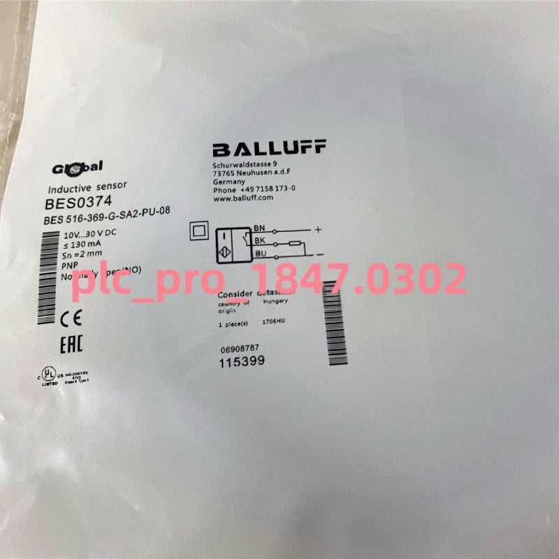 1PCS Balluff BES 516-369-G-SA2-PU-08 Proximity Switch Fast Shipping
