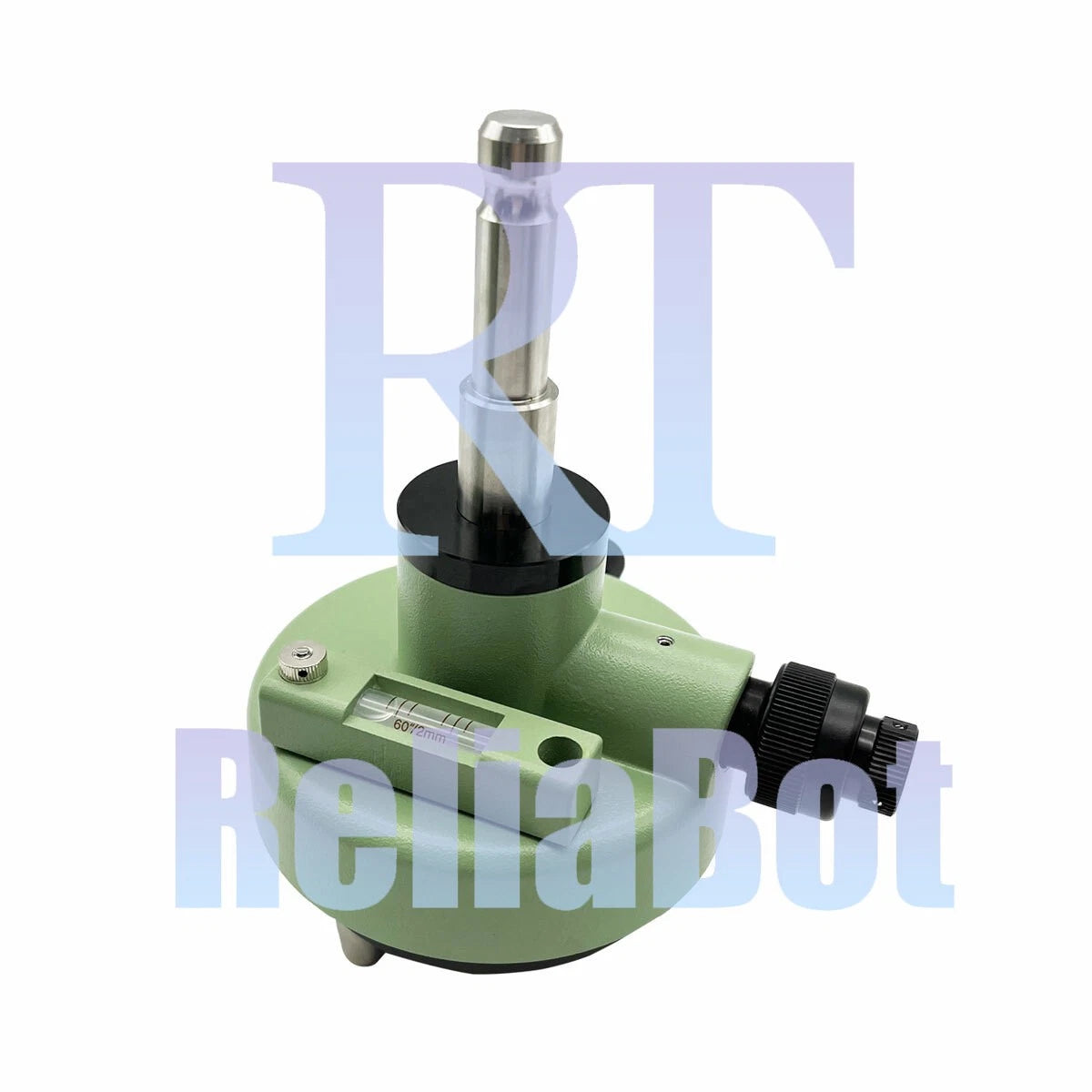 GREEN THREE-JAW METAL TRIBRACH ADAPTER WITH OPTICAL PLUMMET FOR PRISM