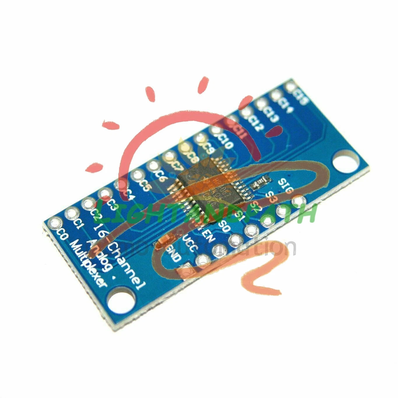16CH Analog Digital MUX Breakout Board CD74HC4067 Precise module Arduino 1PCS