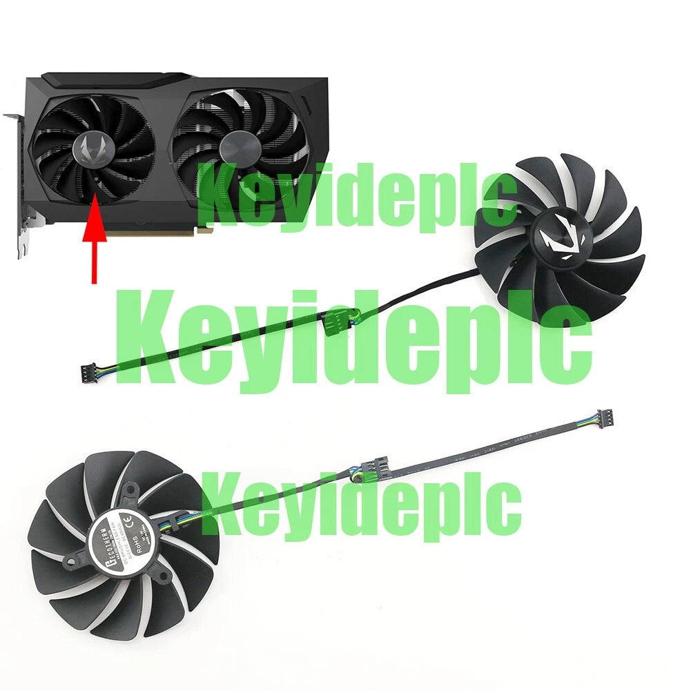 1x ZOTAC RTX3070 8GB Twin Edge Graphics Card 88mm 100mm Cooling Fan Suitable #ke