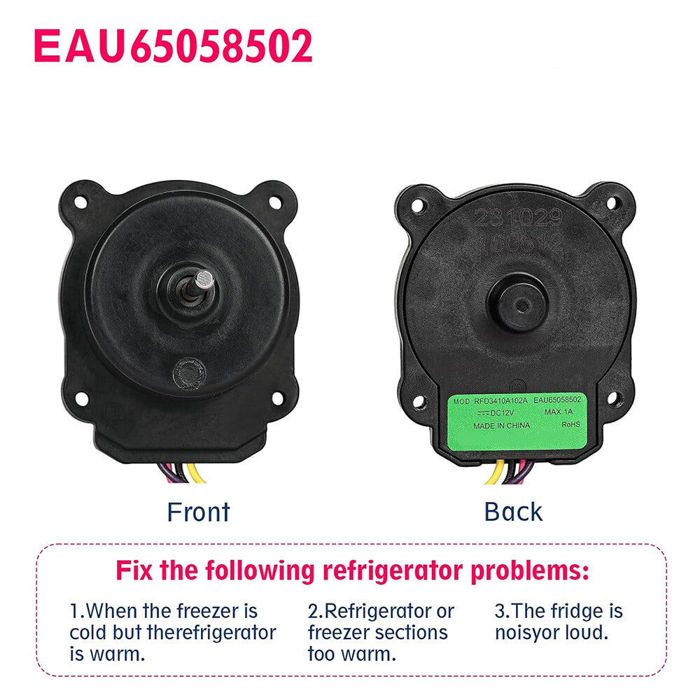 RFD3410A102A EAU65058502 DC12V for LG Rrefrigerator Fan DC Motor