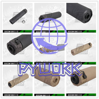 Soft Airsoft SOCOM 556 RC2 Suppressor - 14mm ccw CCW Water Soft Ammo Accessories