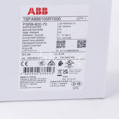 ABB Soft Starter PSR9-600-70 - ABB
