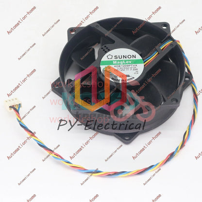 Sunon KDE1209PTVX 12V 7.0W 4Pin 90/80mm x25mm CPU Round Cooling Fan#XR