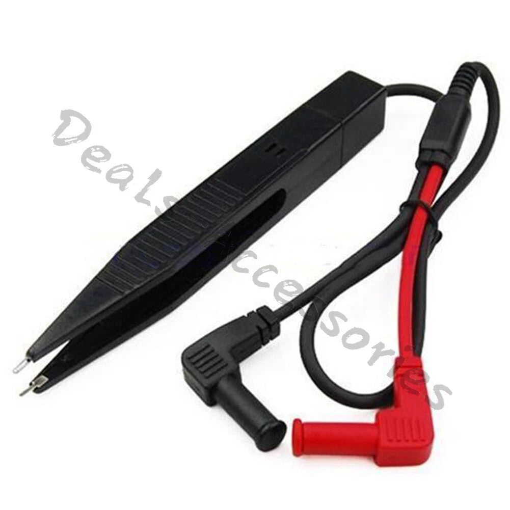 Multimeter Tweezers Capacitor Resistors Diodes Voltmeter Test Clip Meter Probe