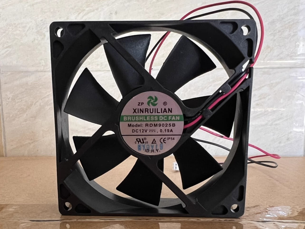 1PCS RDM9025B 9025 DC12V 0.19A 9CM 2-Wire Dual Ball-Bearing Case Cooling Fan