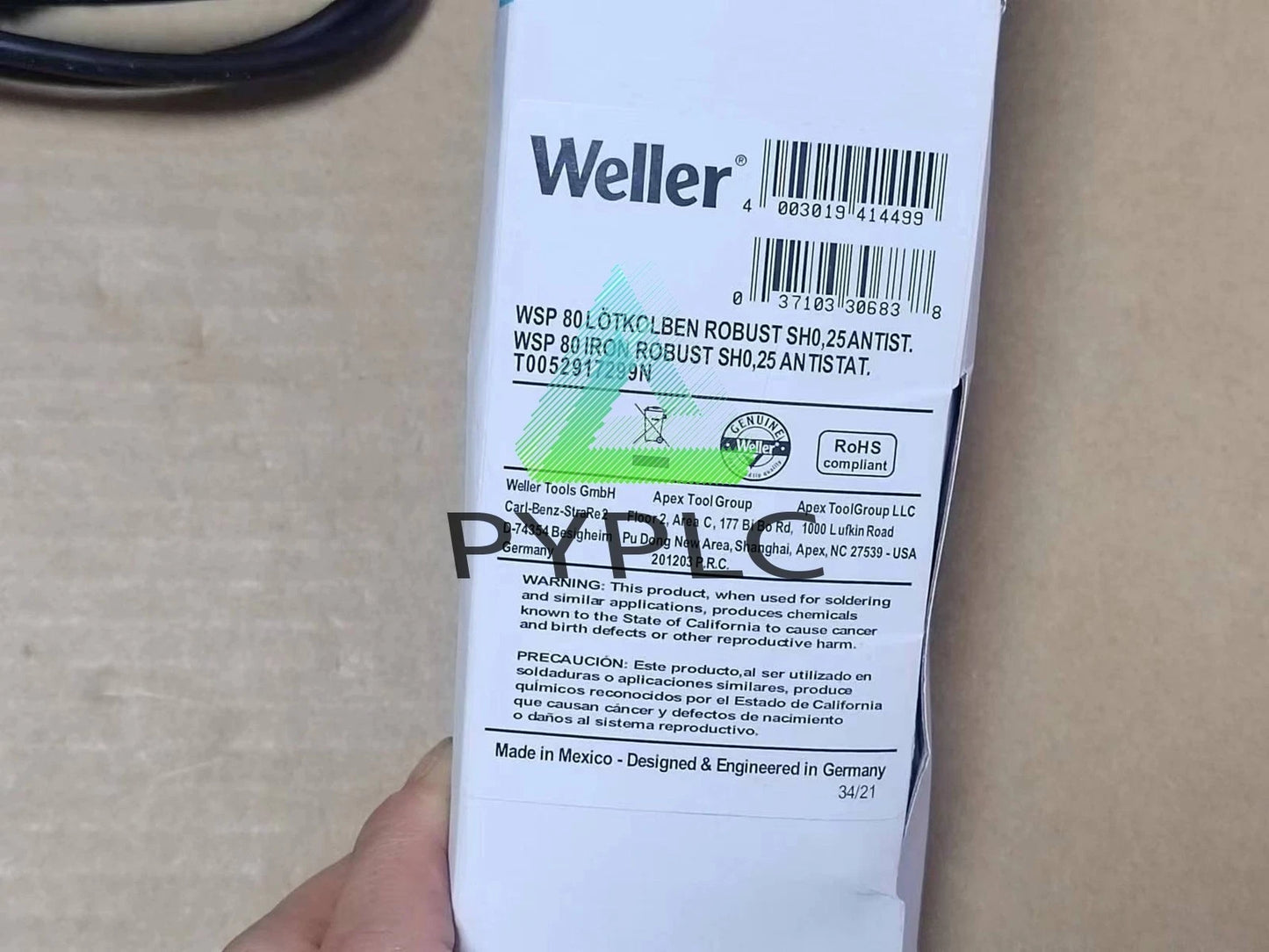 1PCS for Weller WSP80 Soldering Iron Pencil Handle FOR WSD81 WS81 WSD161～