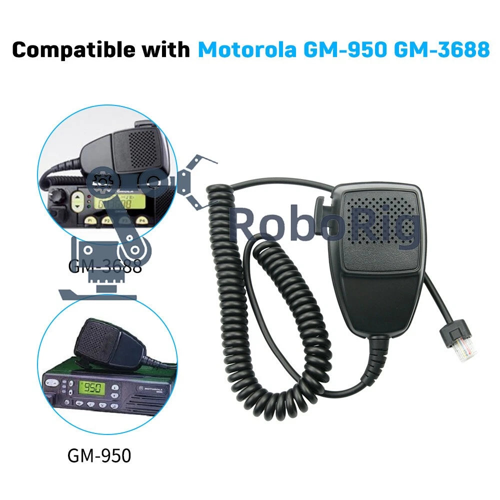 10PC 8pin HMN3596A Car Mobile Radio Speaker Mic for Motorola GM950 GM300 PRO5100