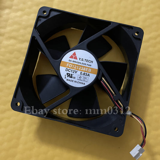1pcs  Y.S.TECH FD121238EB 12038 12CM 12V 0.83A cooling fan 3-wire