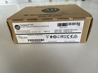 Sealed Allen-Bradley 1769-IF4 SHIP seal part 1769-IF4 sealed - ALLEN-BRADLEY