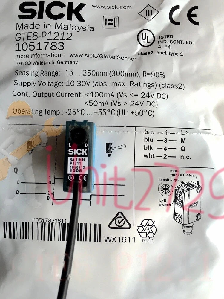 1PCS SICK GTE6-P1211 GTE6-P1212 Photoelectric switch