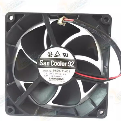 Sanyo 9A0924H403 DC24V 0.1A 2-Pin Dual Ball Inverter Cooling Fan